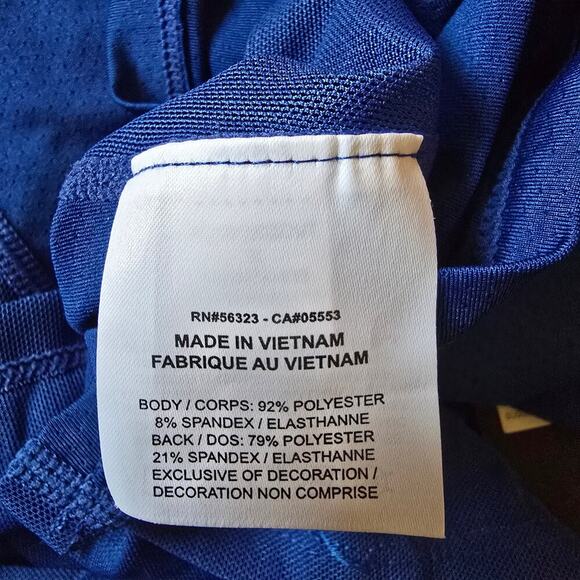 Nike Royal Blue Slim Fit Racerback Tank Top - Picture 5 of 9